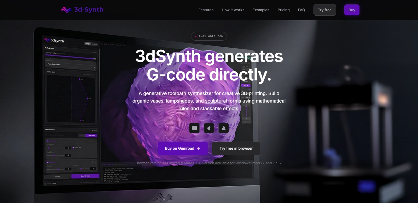 3dSynth.app screenshort