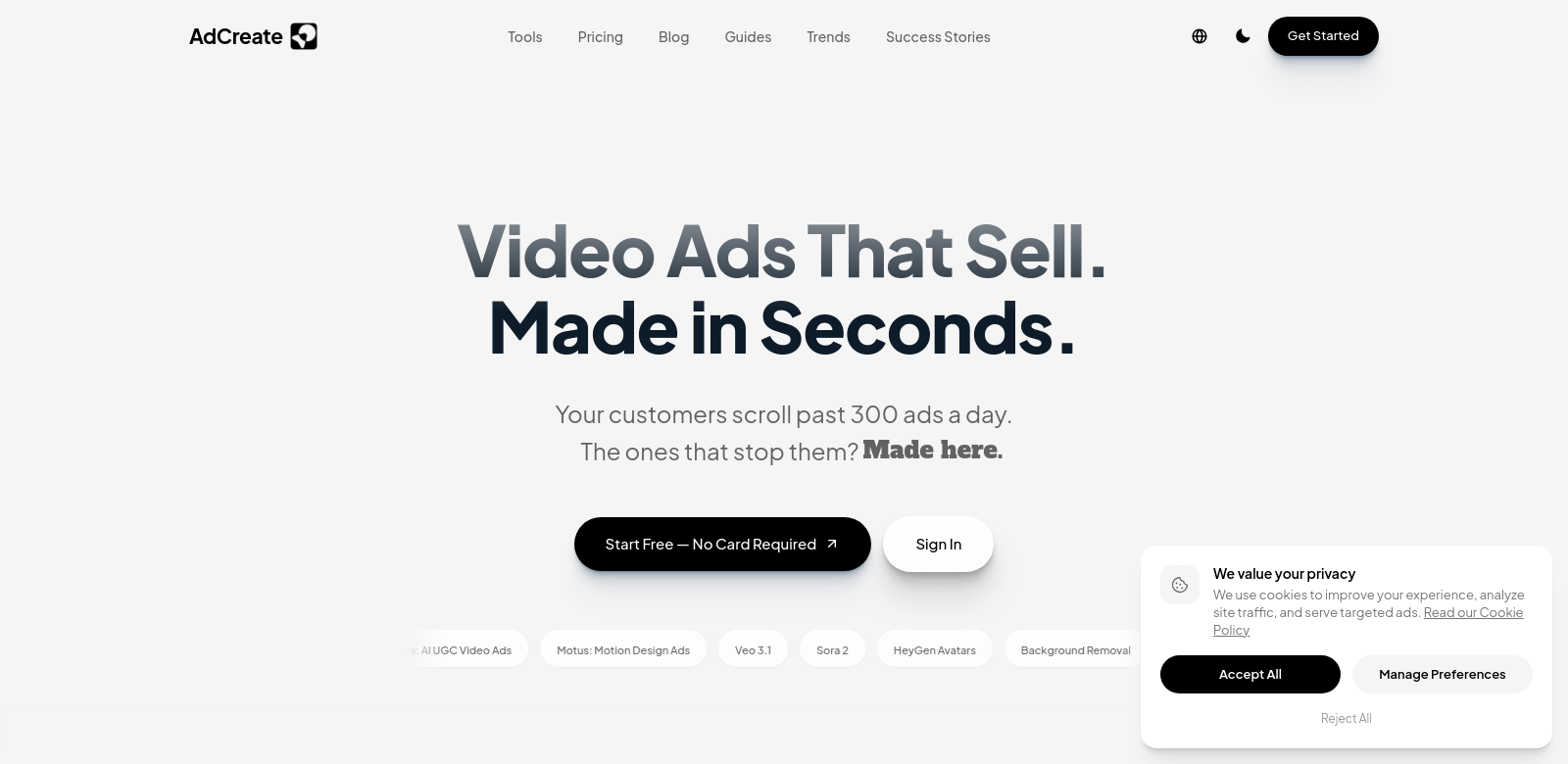 Ad Create screenshot