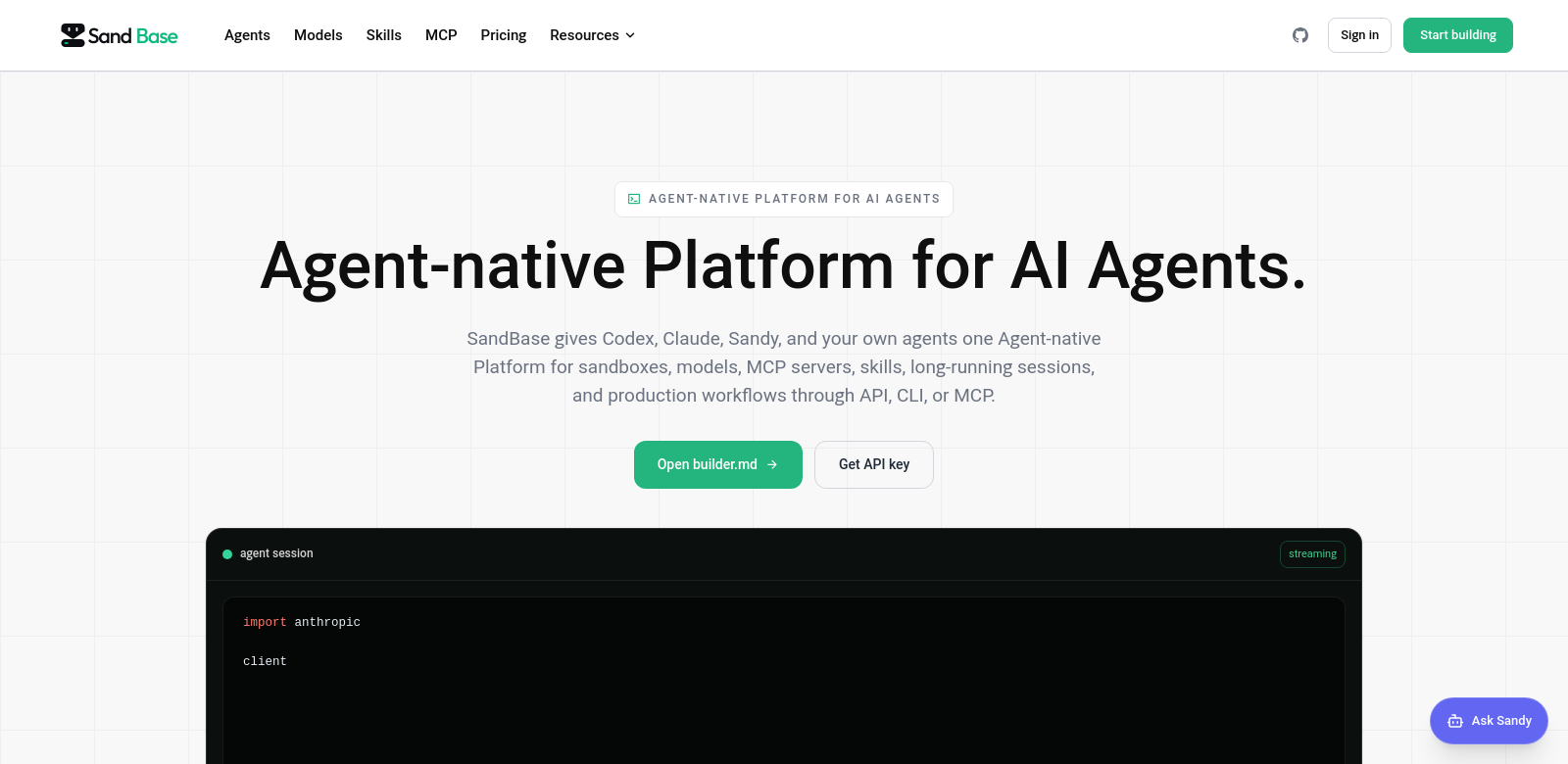 Agent-native Platform screenshot