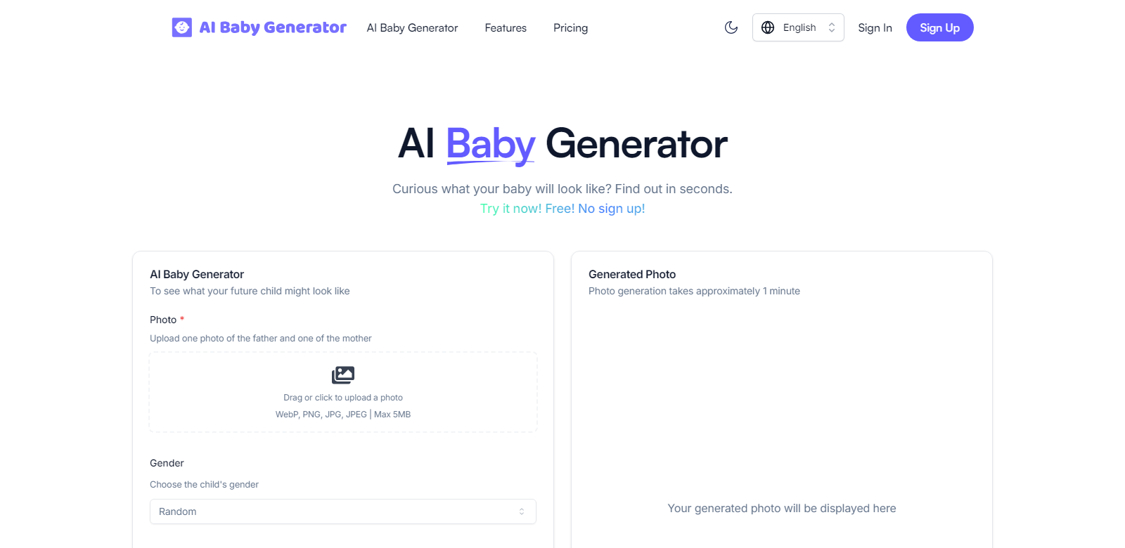 AI Baby Generator screenshot