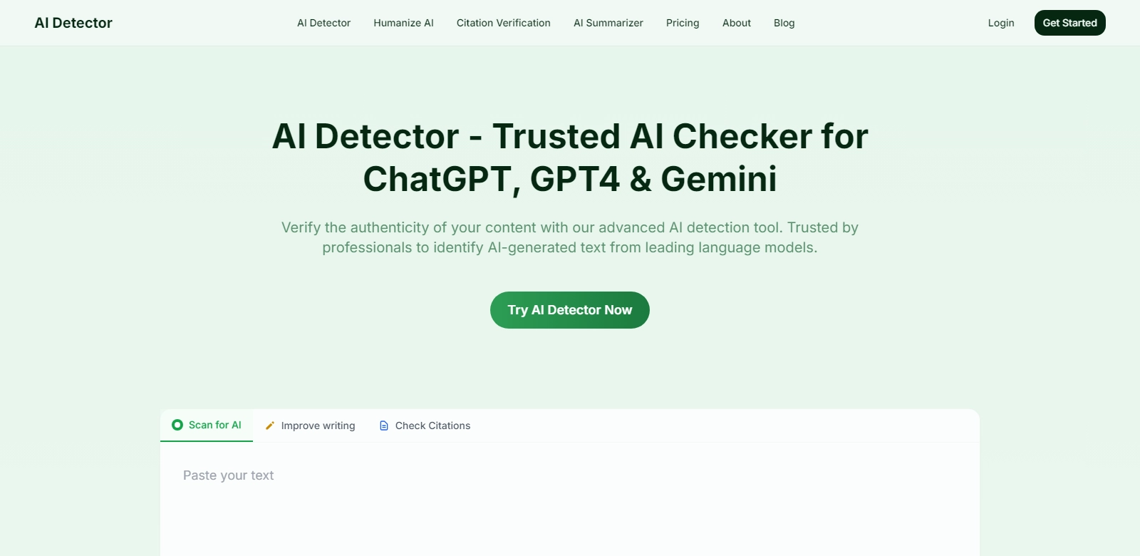 AI Detector screenshort
