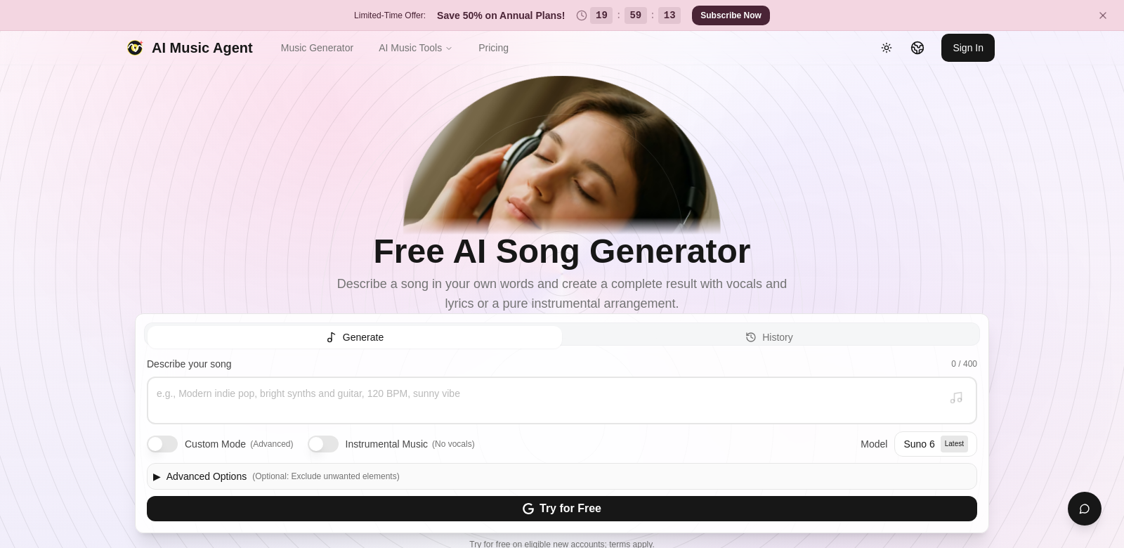 AI Music Generator screenshot