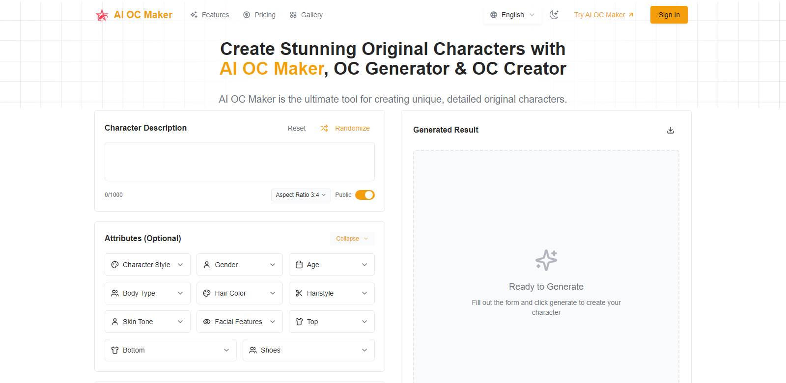 AI OC Maker screenshot