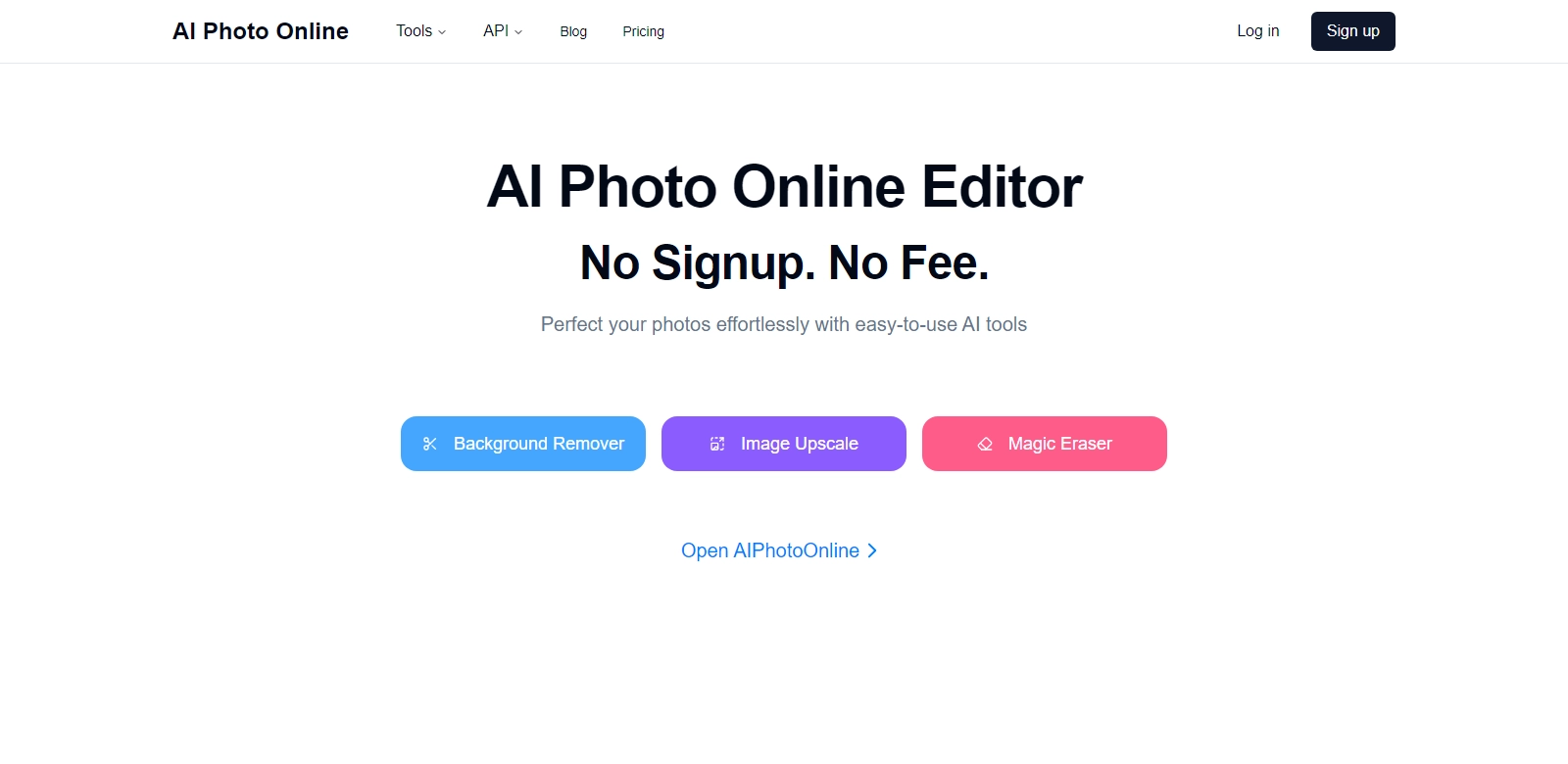 AI Photo Online screenshort