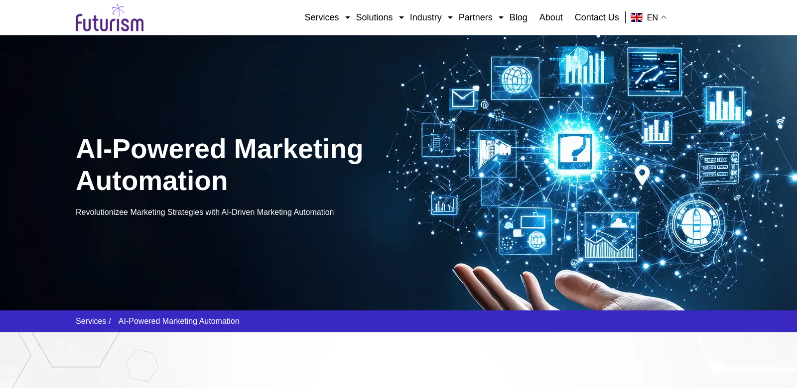 AI-Powered Marketing Automation solutions | Boost ROI screenshot