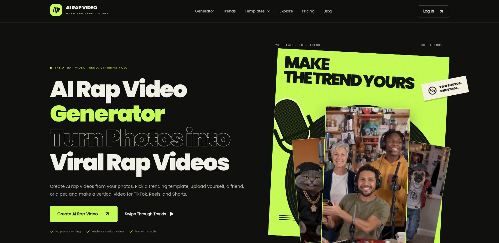 AI Rap Video Trend screenshot