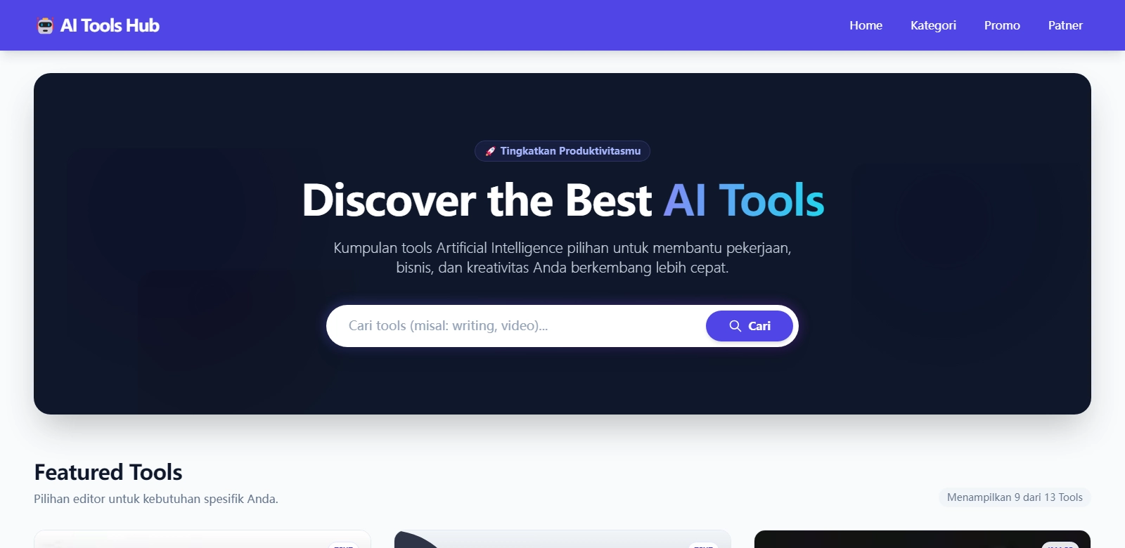 AI Tools Hub screenshot