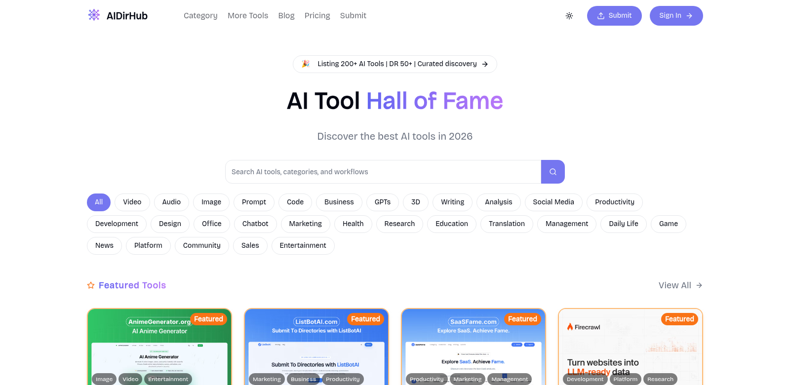 AIDirHub screenshot