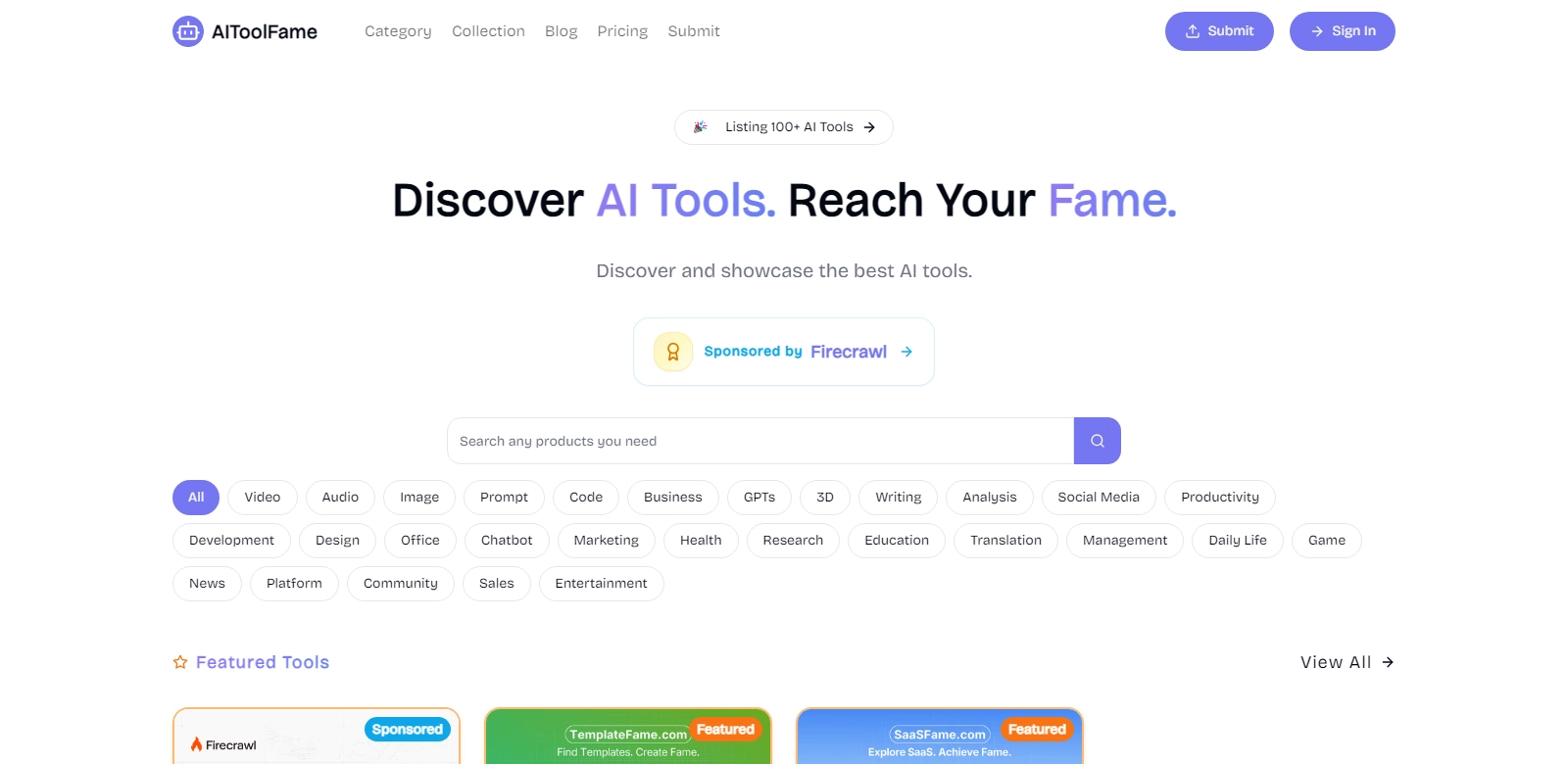 AIToolFame screenshot