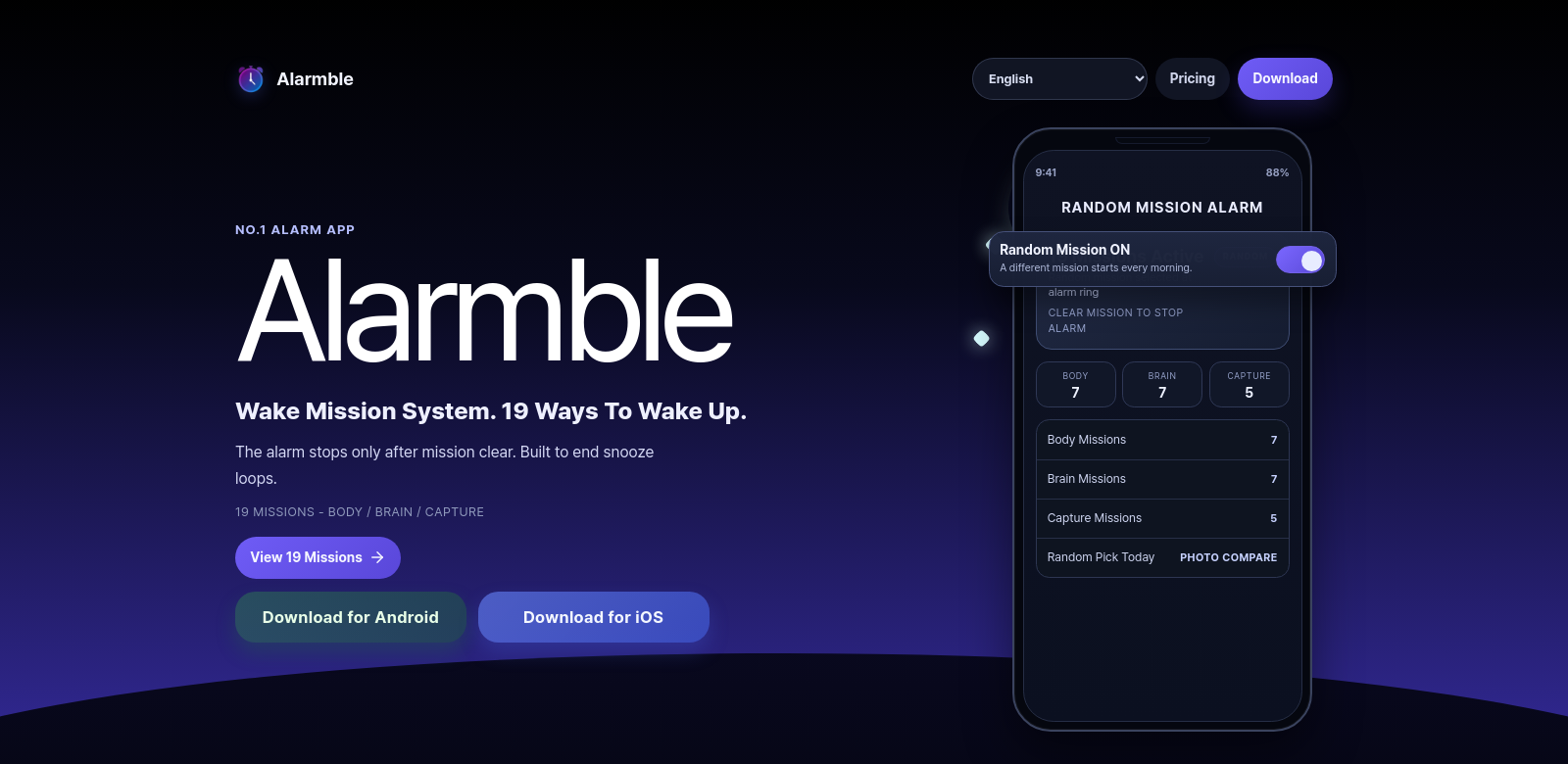Alarmble screenshot
