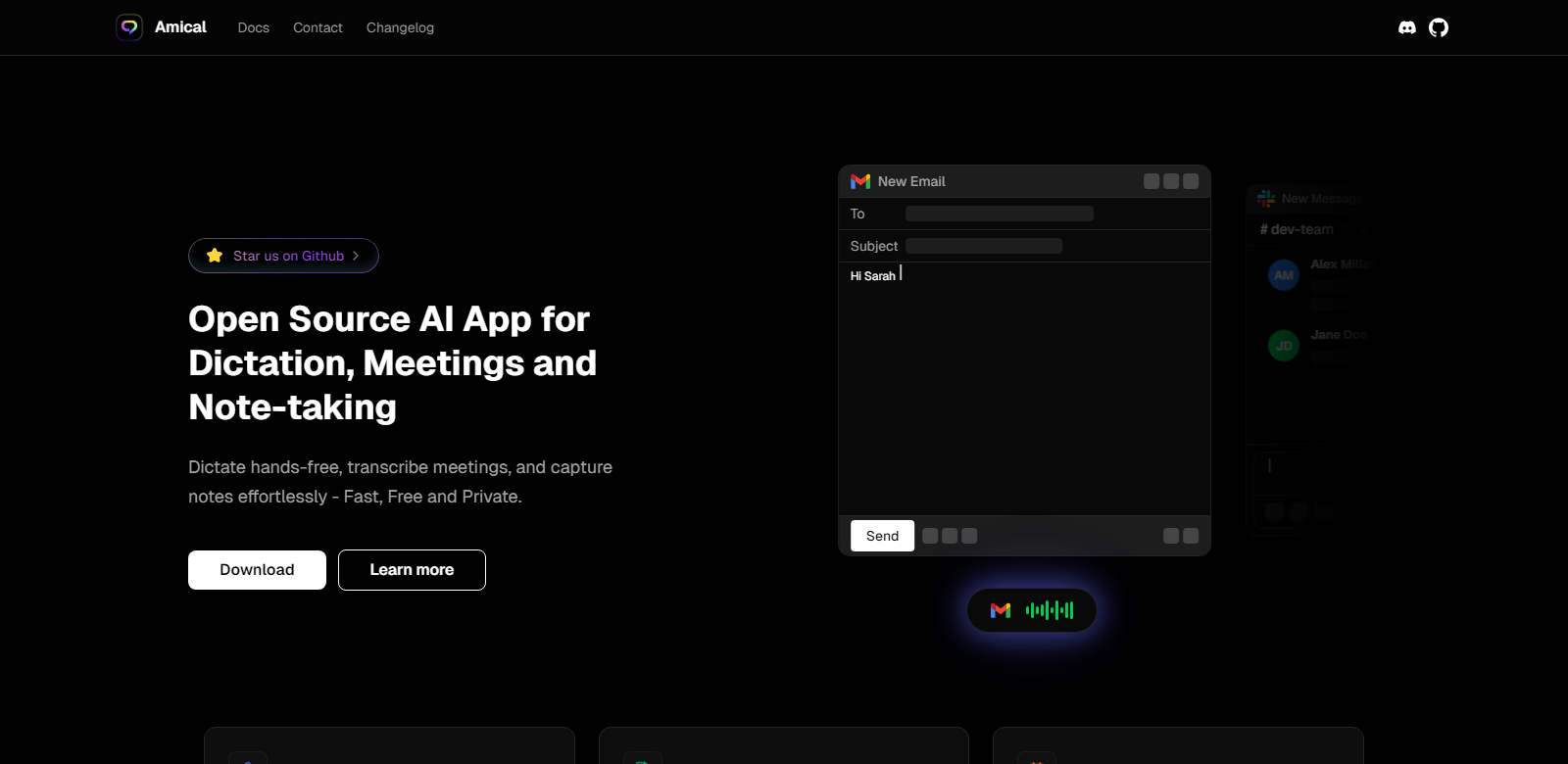 Amical screenshot