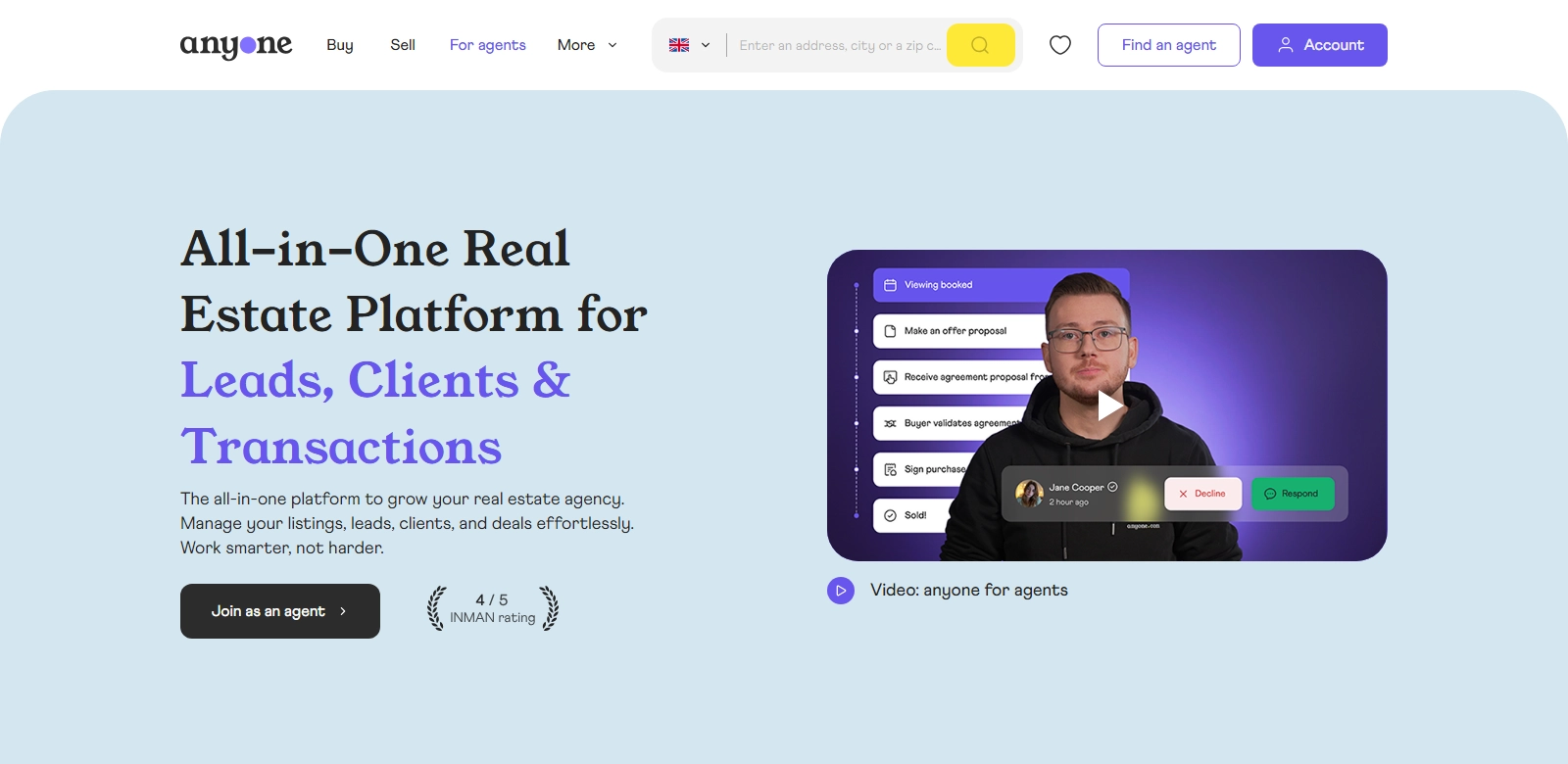 Anyone.com screenshot