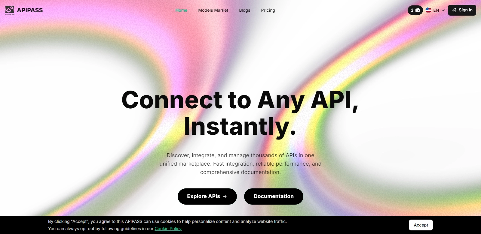 APIPASS API Marketplace screenshot