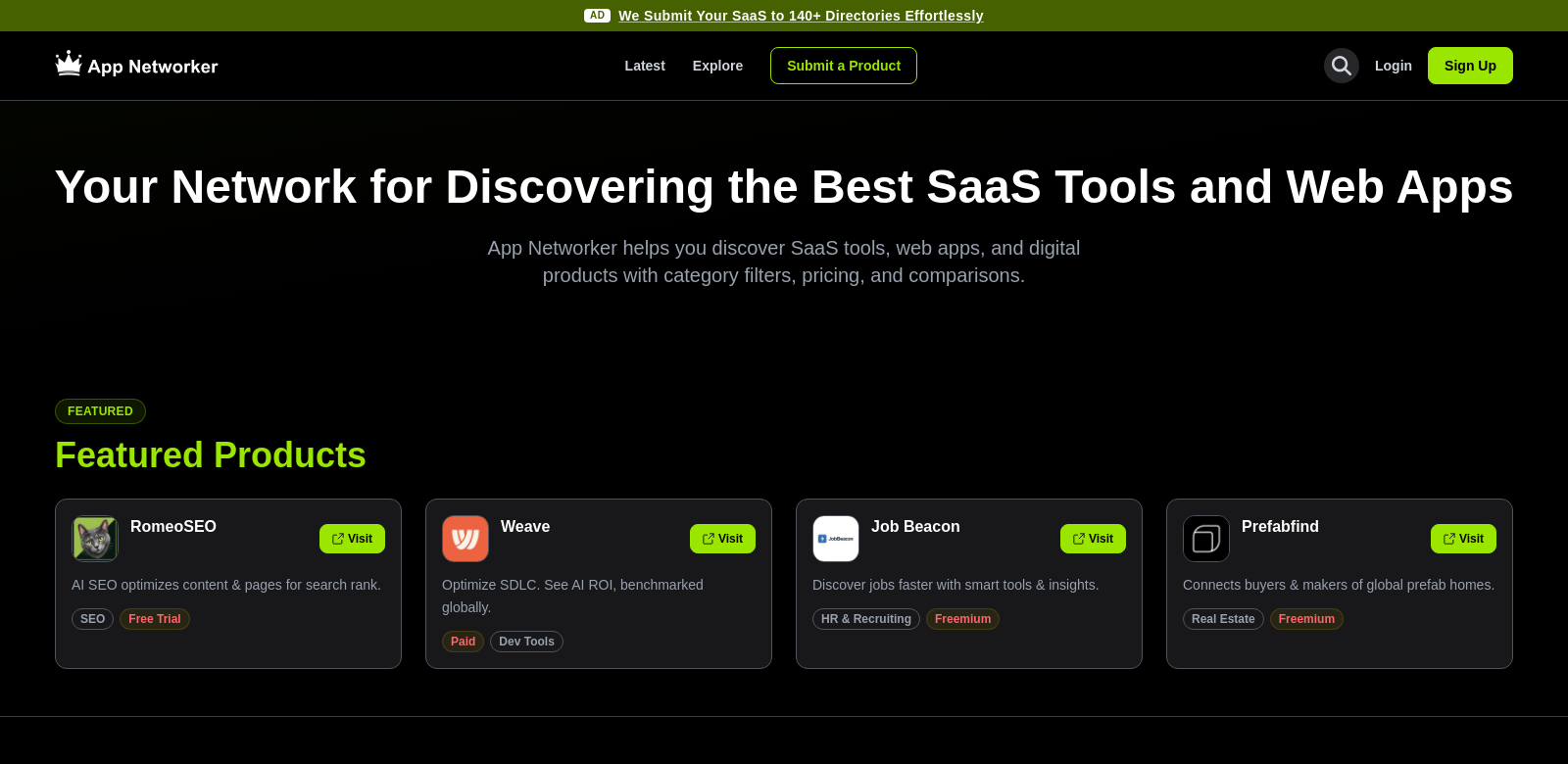 App Networker screenshot