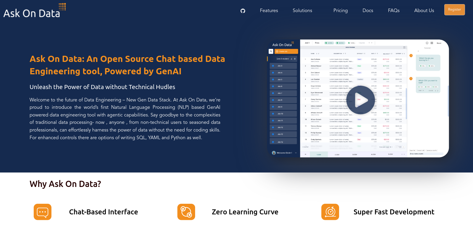 Ask On Data screenshot