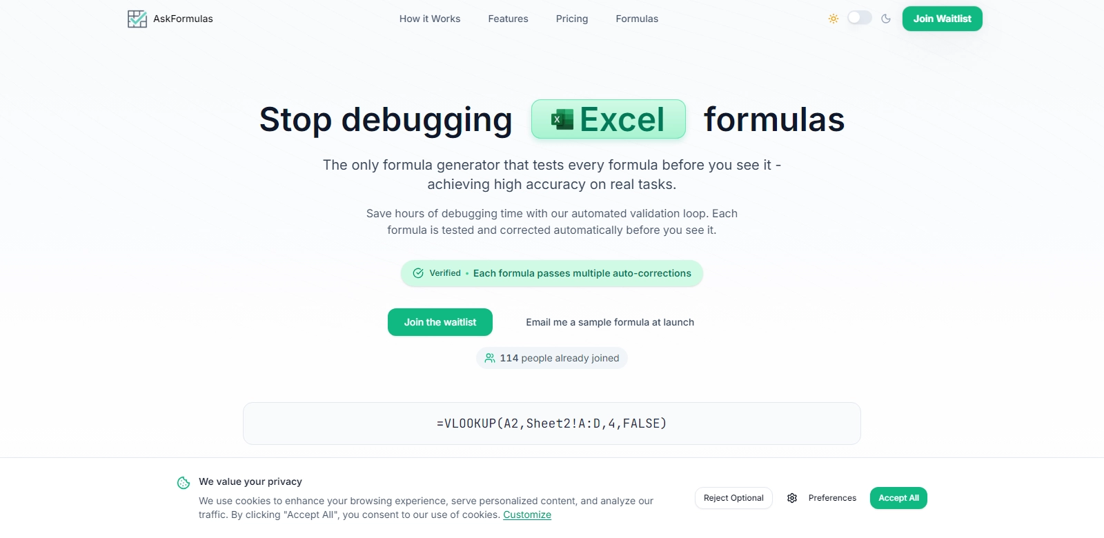 AskFormulas screenshort