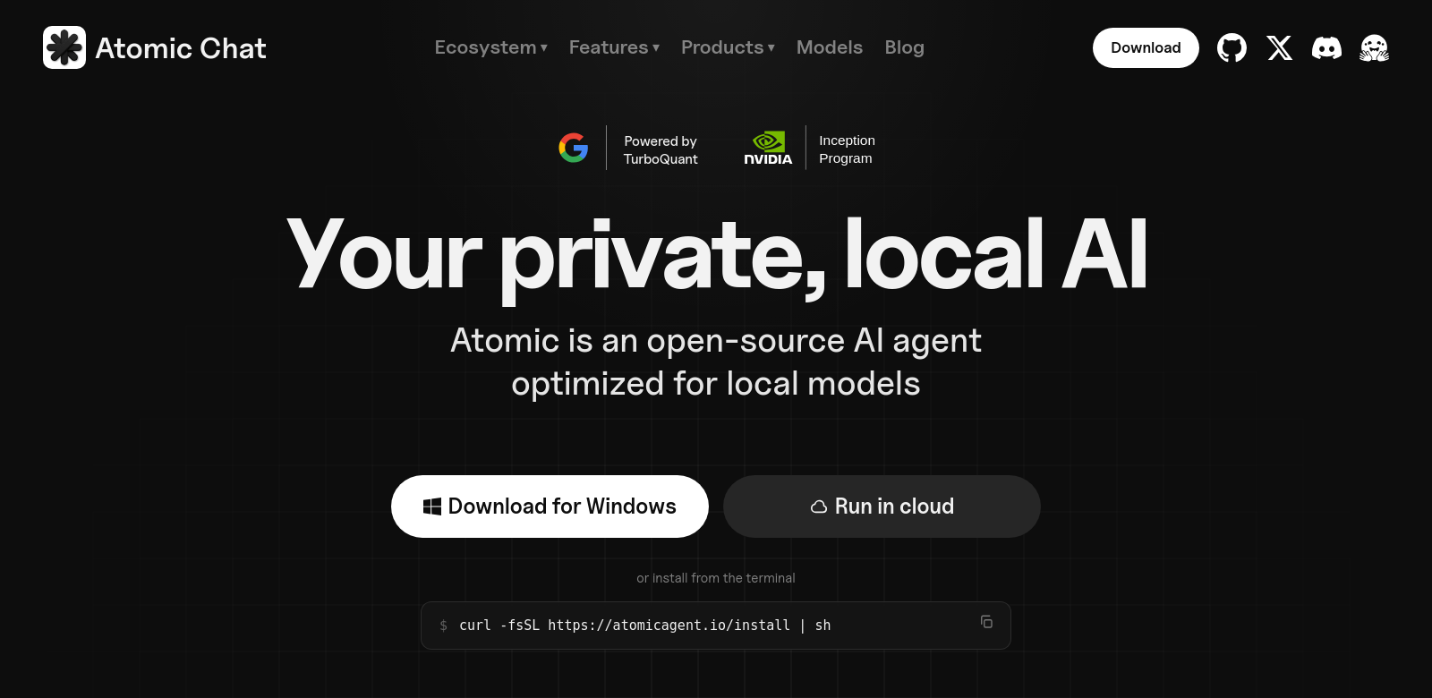 Atomic Chat screenshot