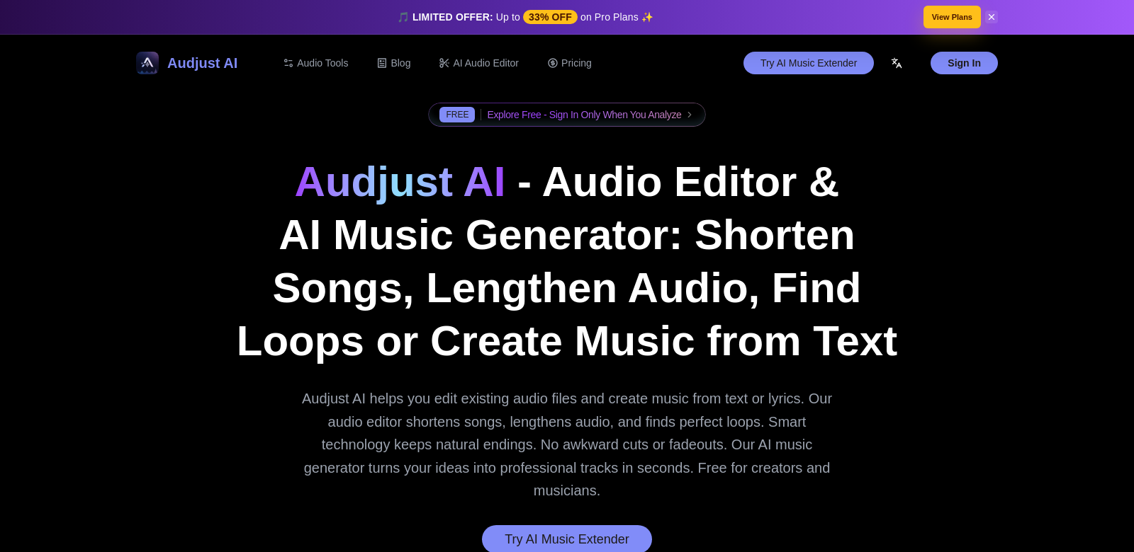 audjust ai screenshot
