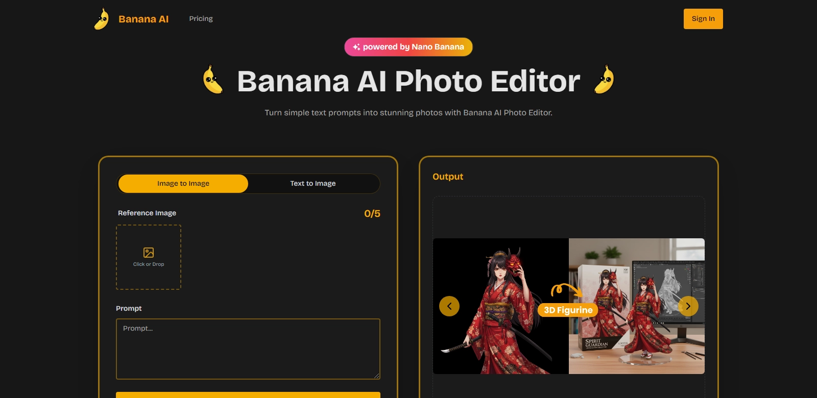 Banana AI screenshort