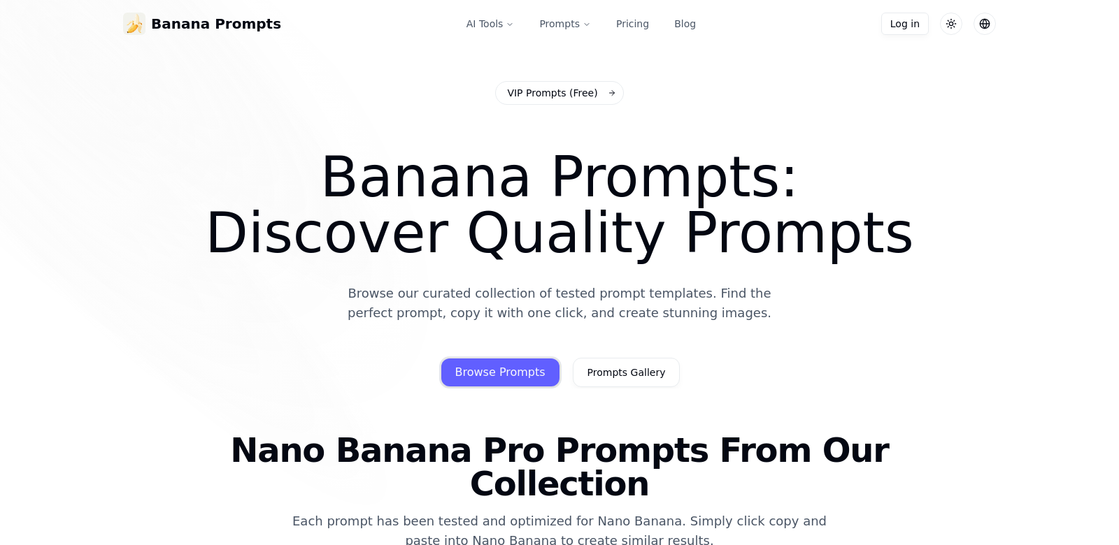 Banana Prompts screenshot