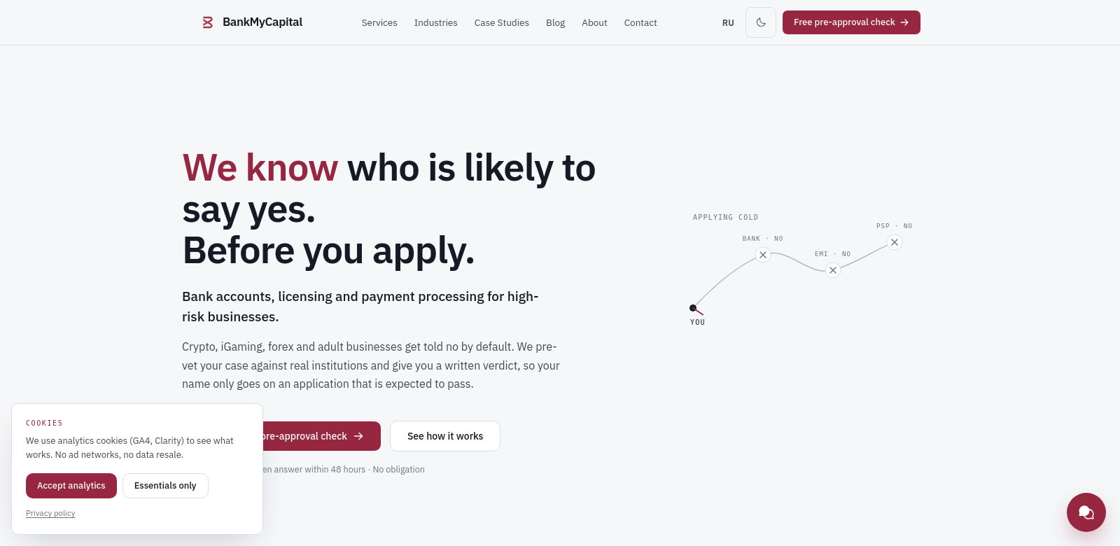 BankMyCapital screenshot