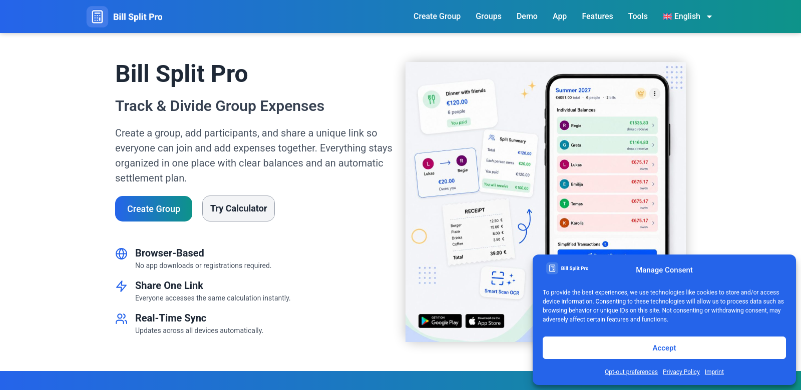 Bill Split Pro  screenshot
