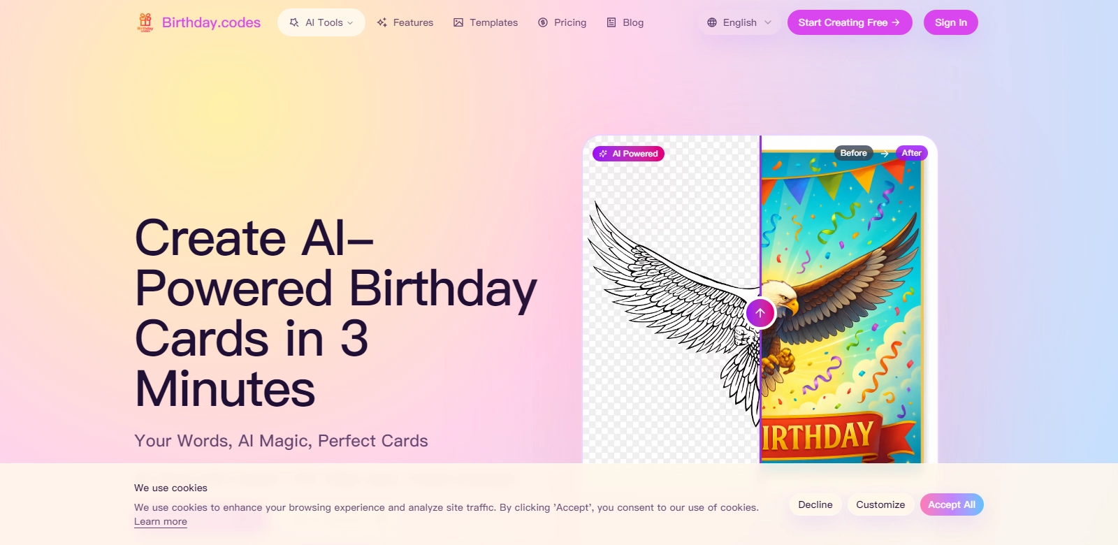 Birthday Cards screenshot