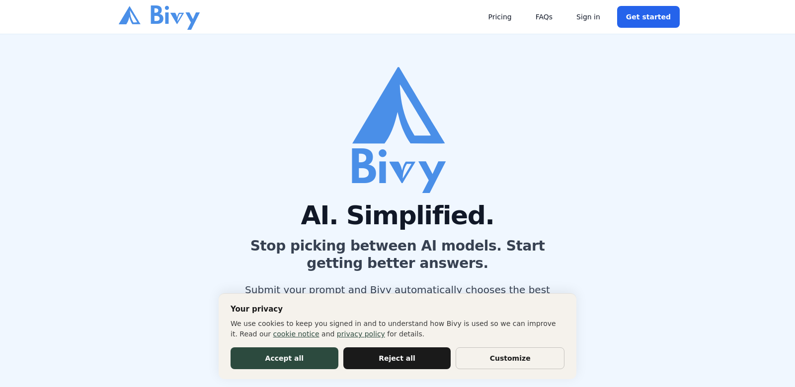 Bivy screenshot