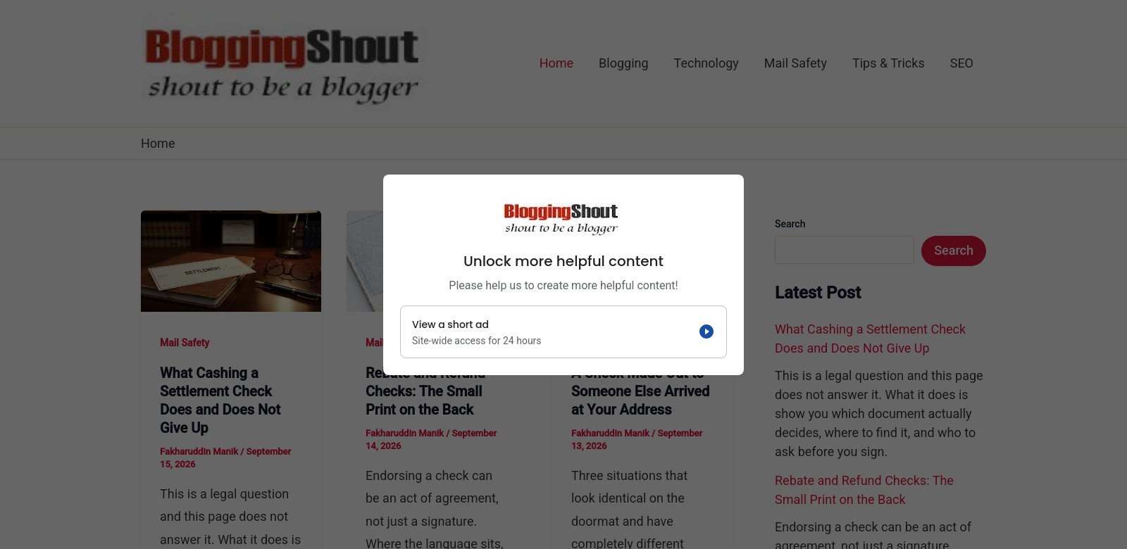 BloggingShout screenshot