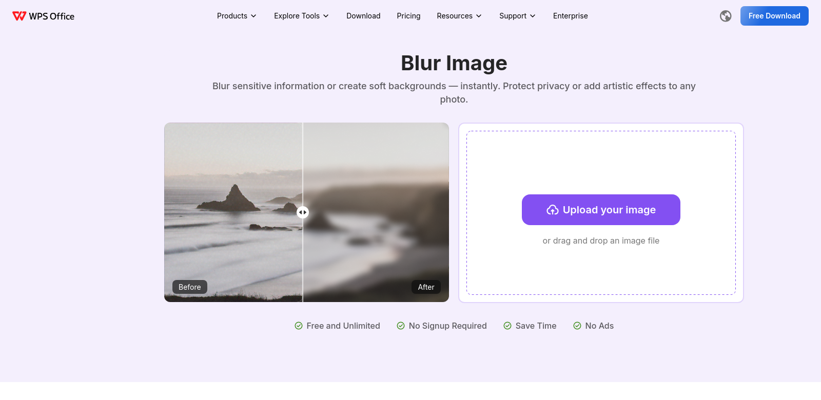 Blur Image screenshot