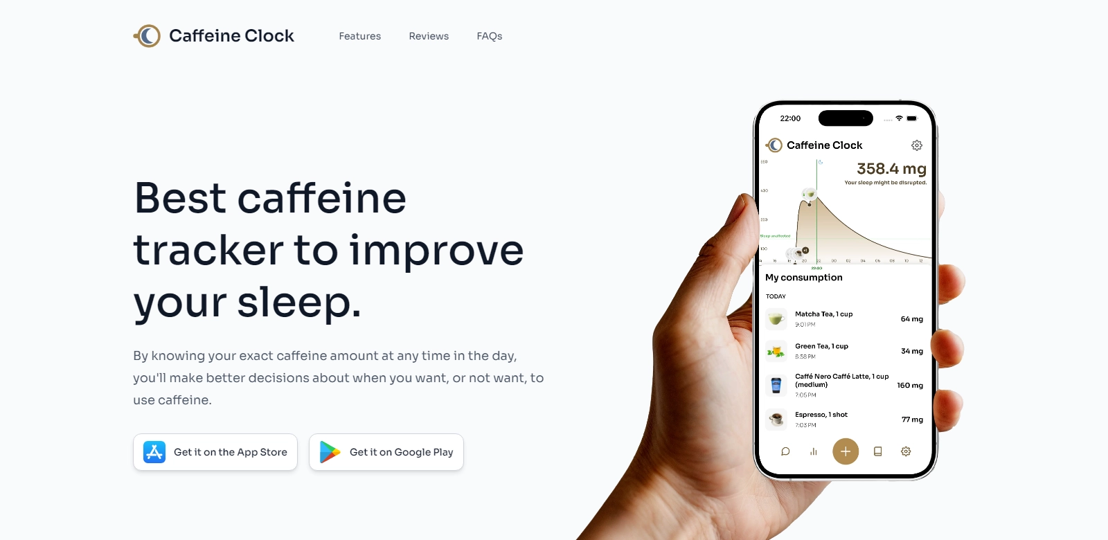 Caffeine Clock screenshot