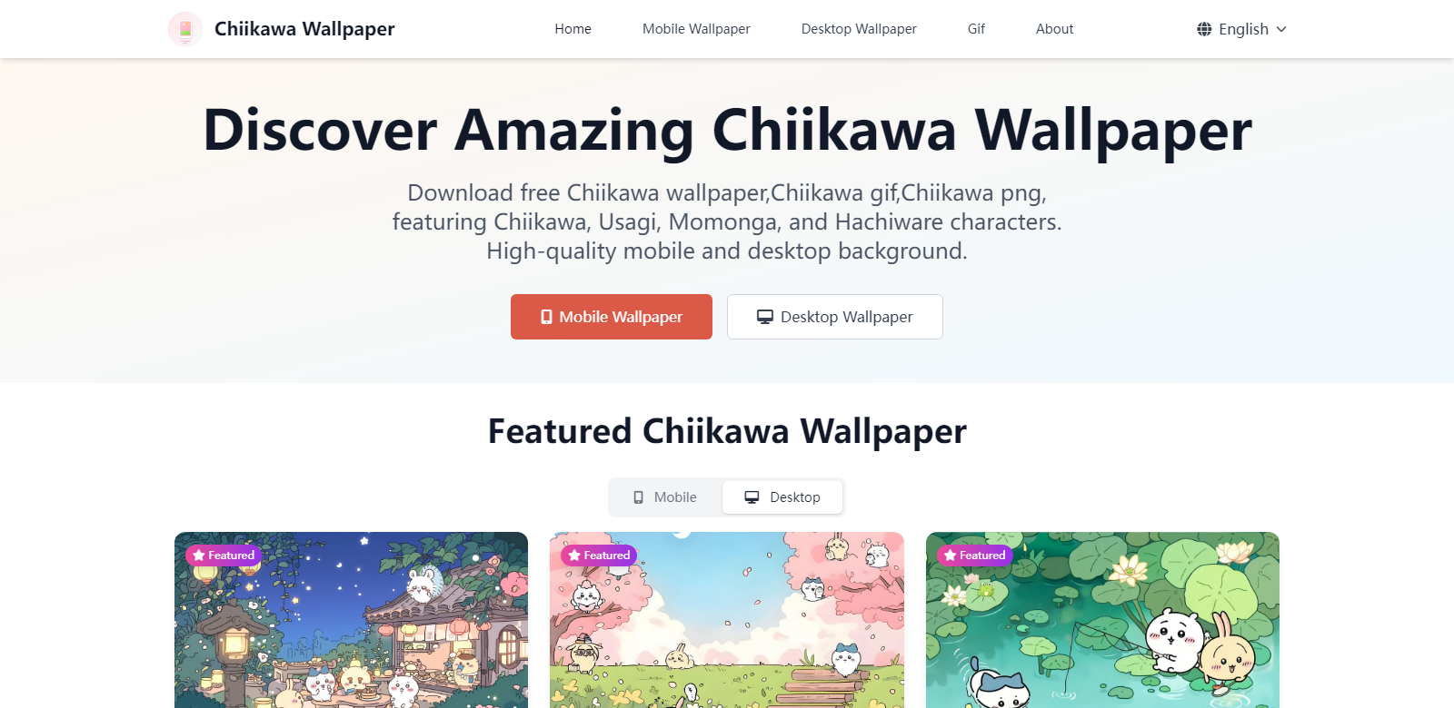 Chiikawa Wallpaper screenshort