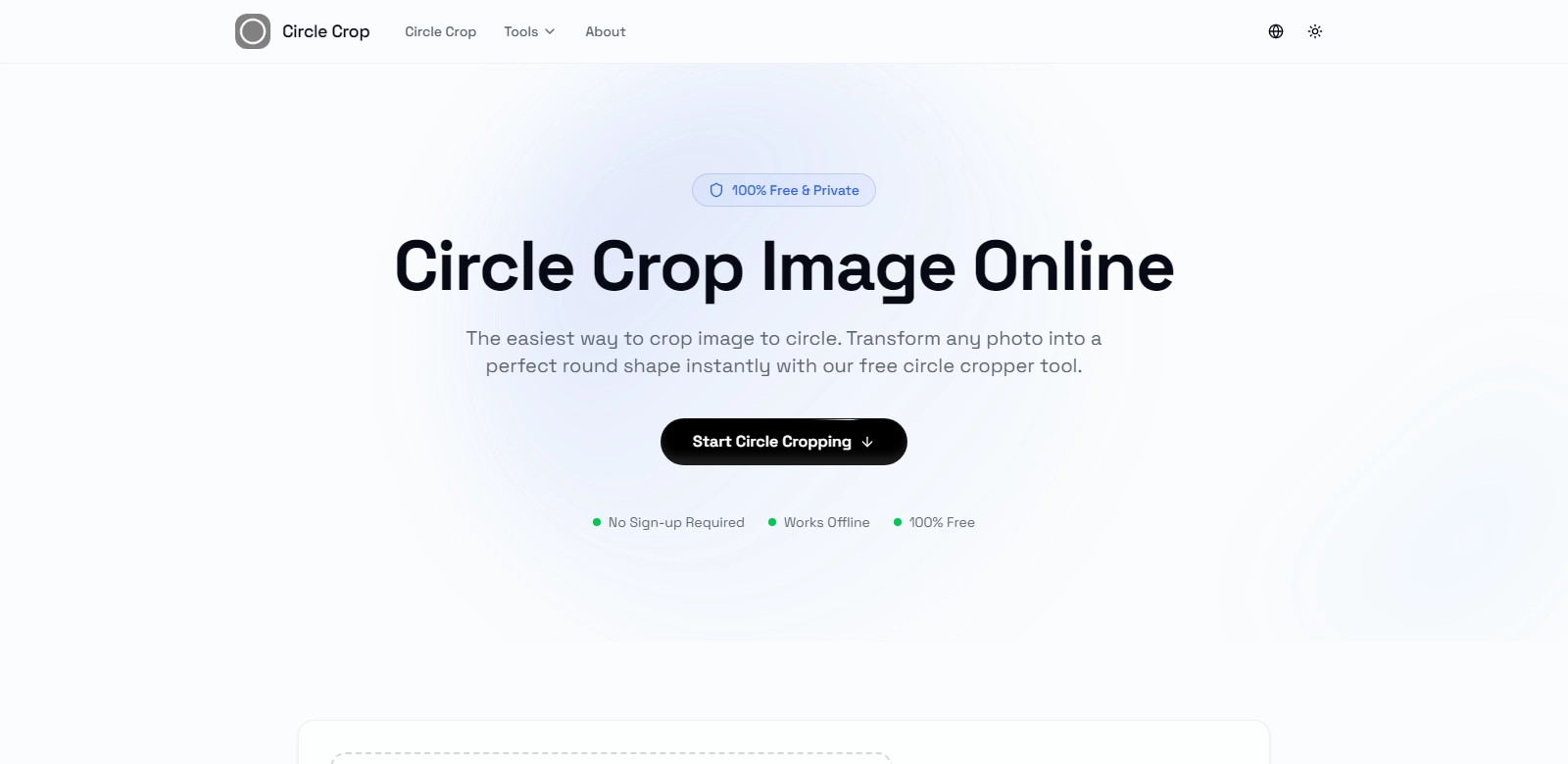 Circle Crop Image screenshot
