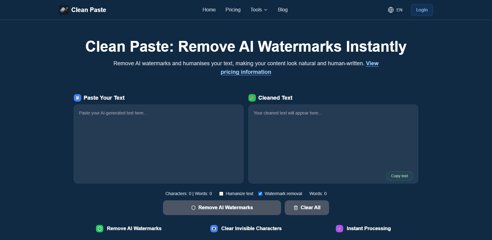 Clean Paste screenshort