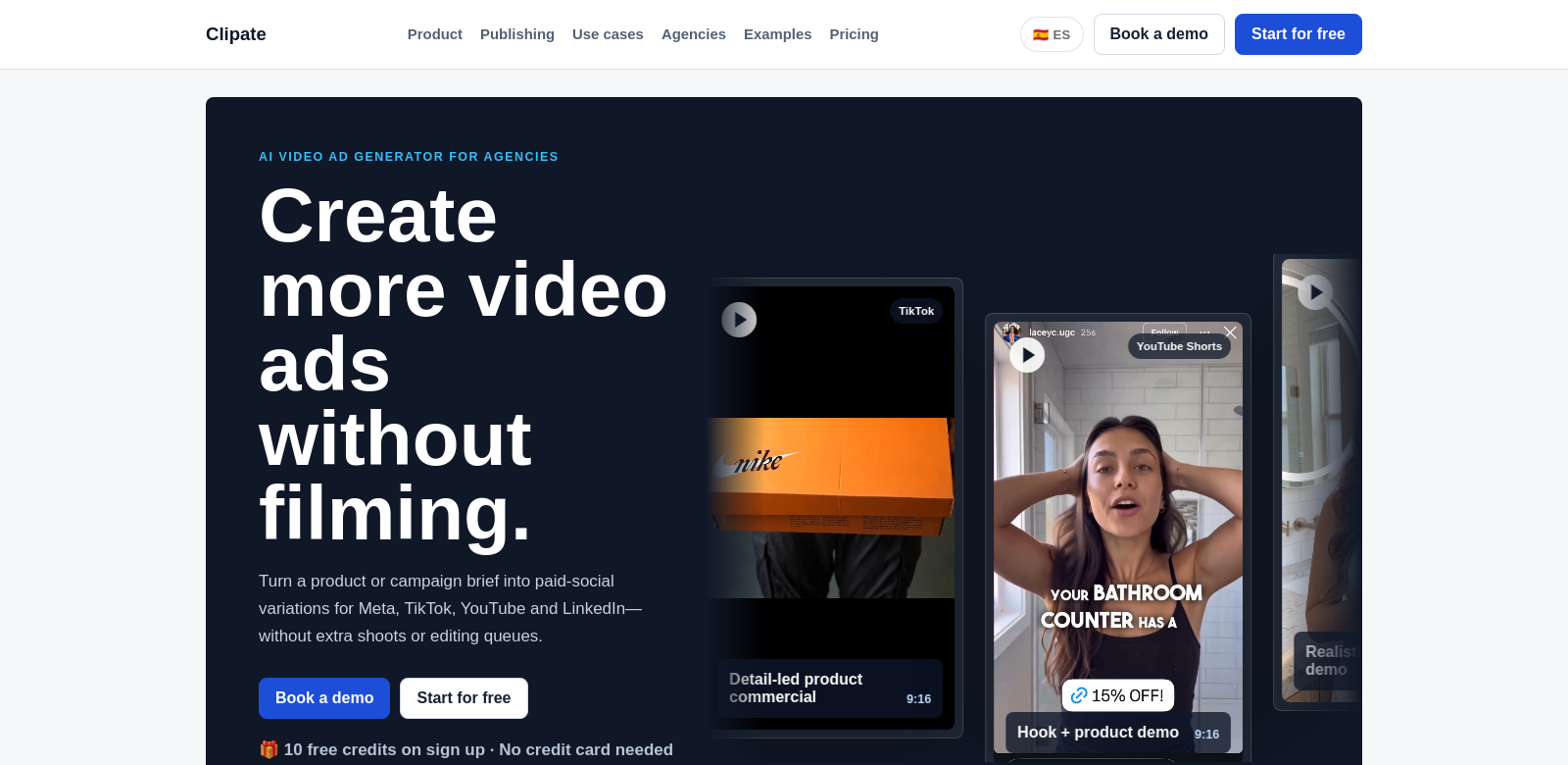 Clipate AI Video screenshot