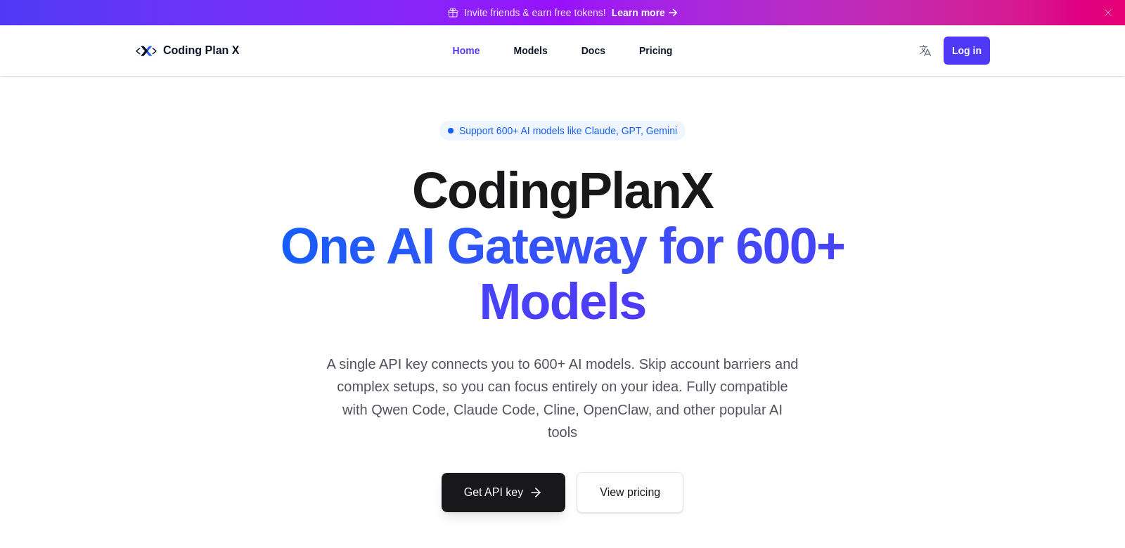 Coding Plan X screenshot