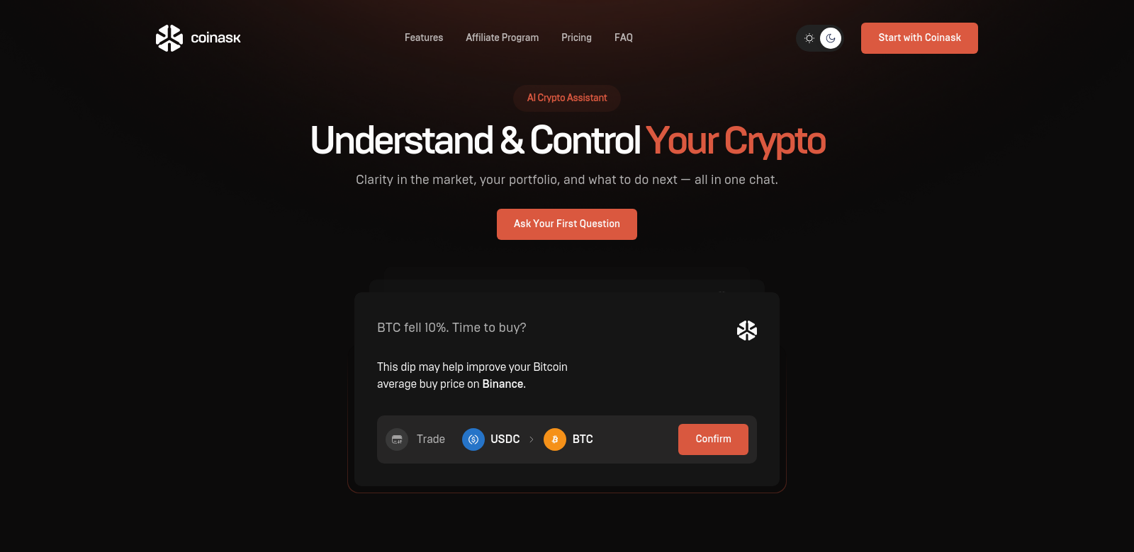 Coinask screenshot