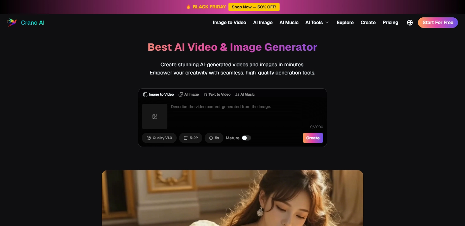 Crano AI screenshort