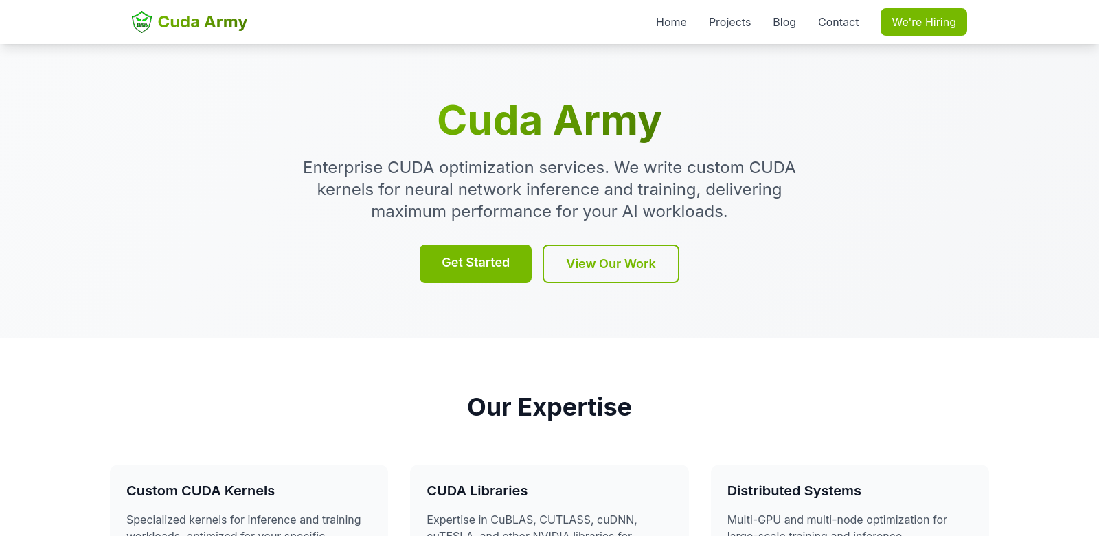 CUDA Army screenshot