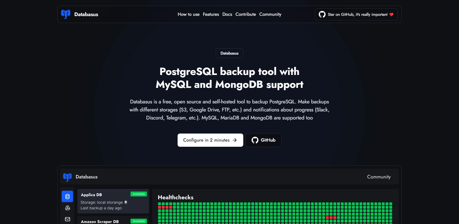 Databasus screenshort
