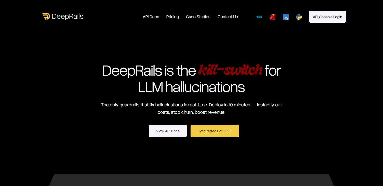 DeepRails screenshort
