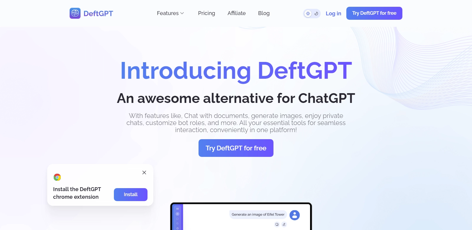 DeftGPT screenshot