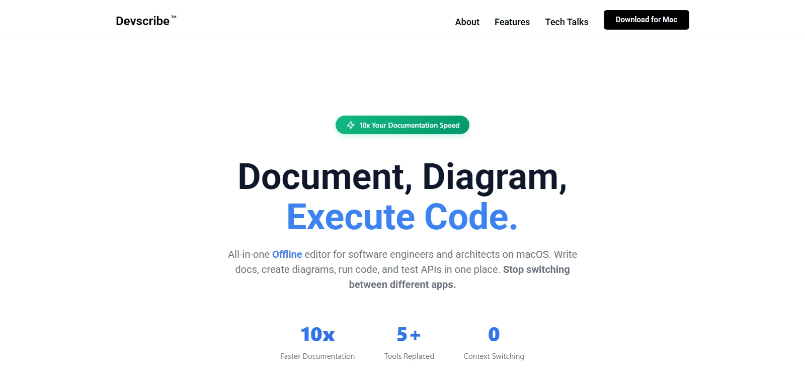 DevScribe screenshot