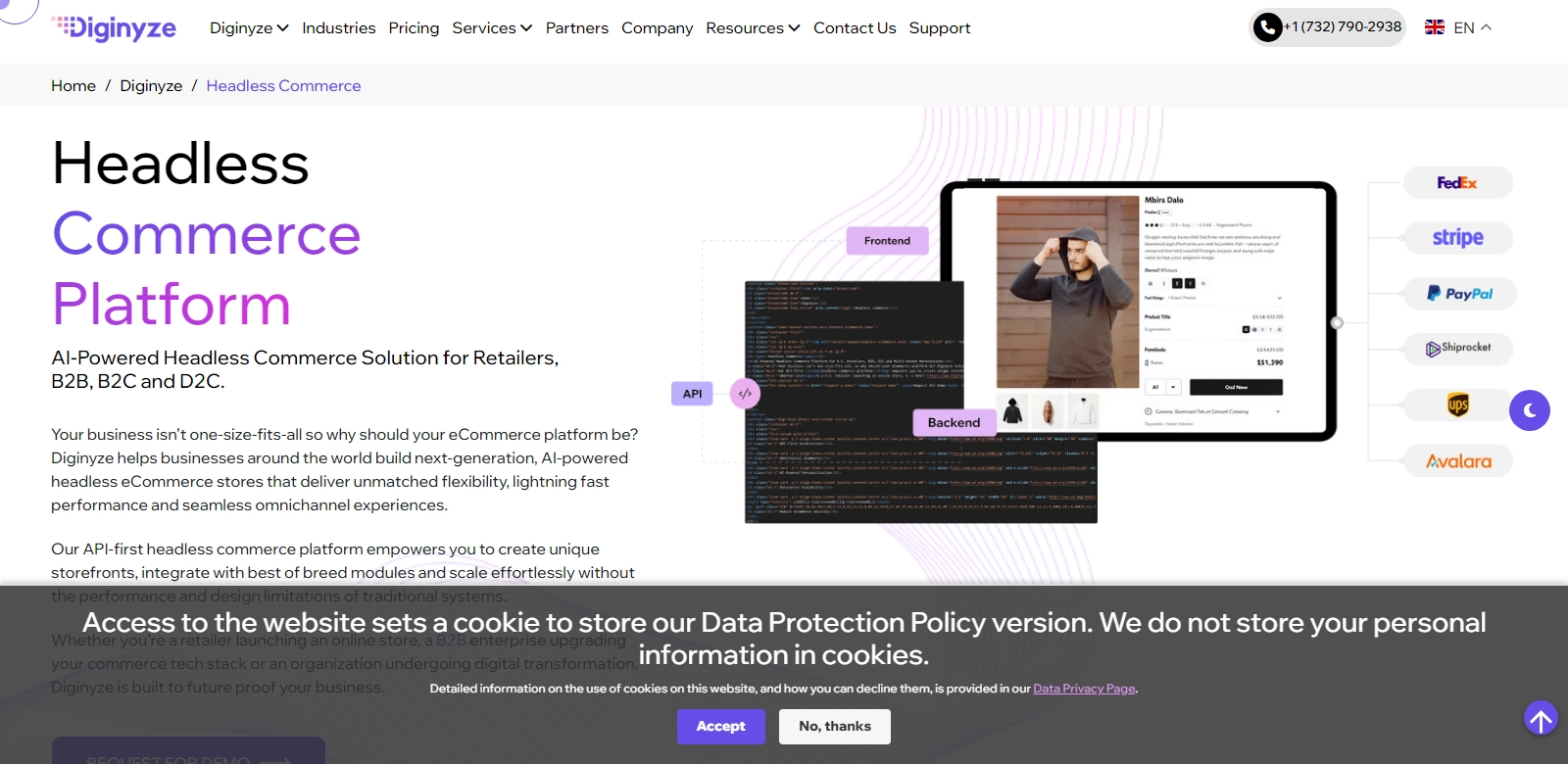 Diginyze - Headless Commerce Platform screenshot