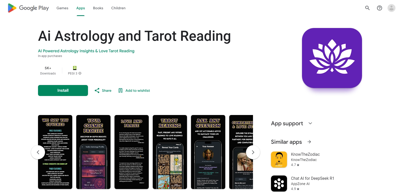 Divine Whisper AI Astrology and Tarot screenshort