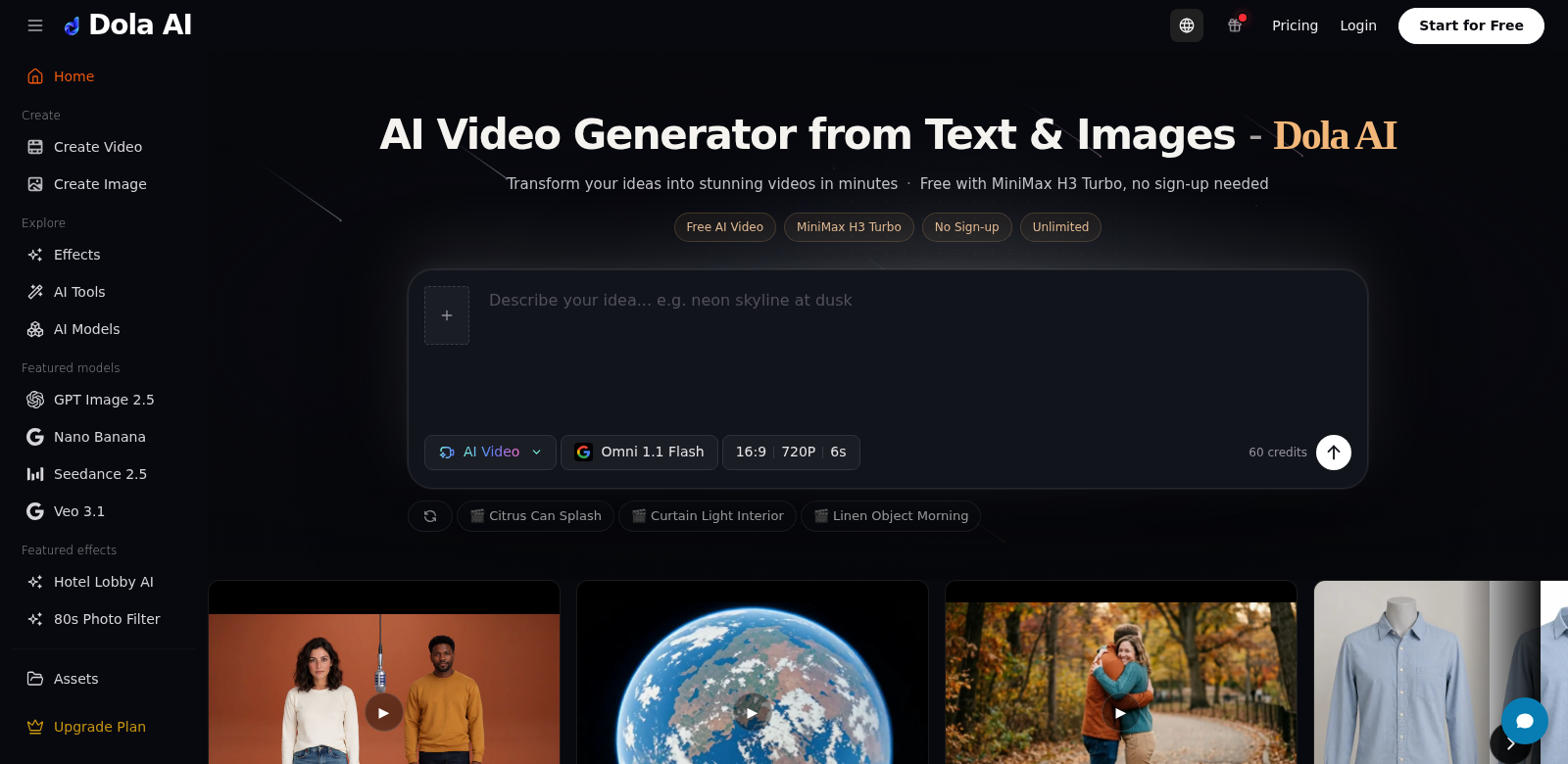 Dola AI screenshot