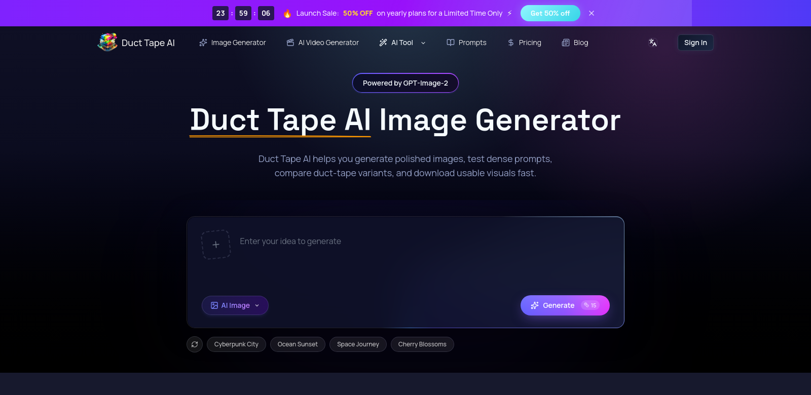 Duct Tape AI screenshot
