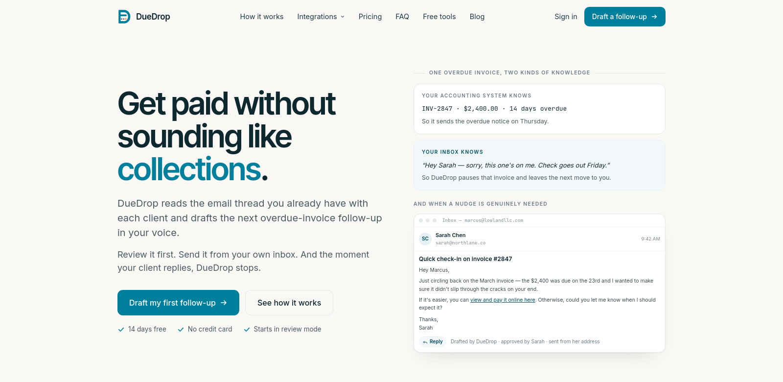 DueDrop screenshot