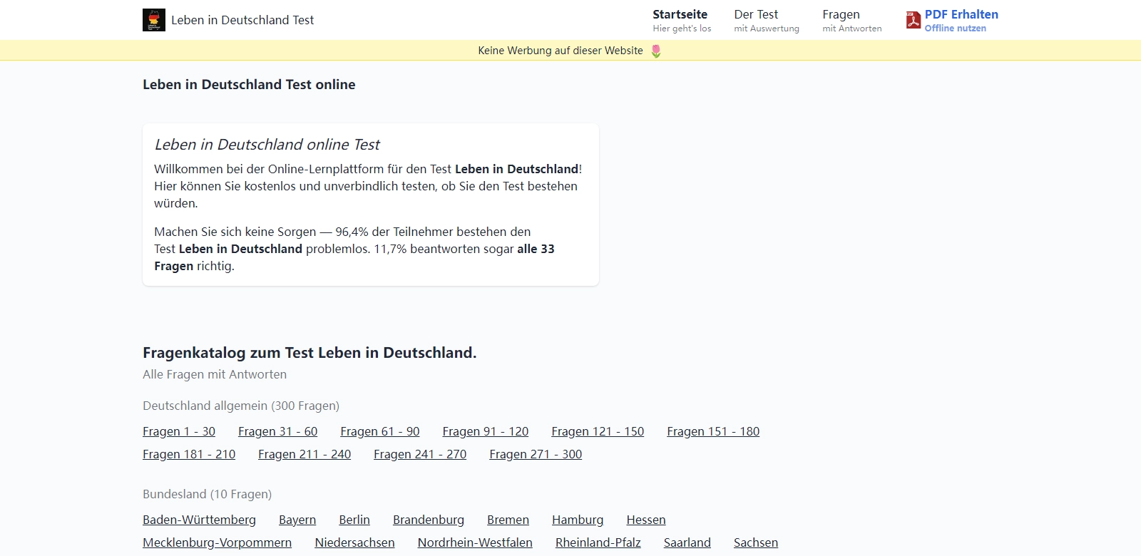 Einbürgerungstest - Leben In Deutschland screenshort