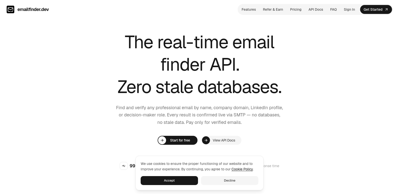 emailfinder.dev screenshot